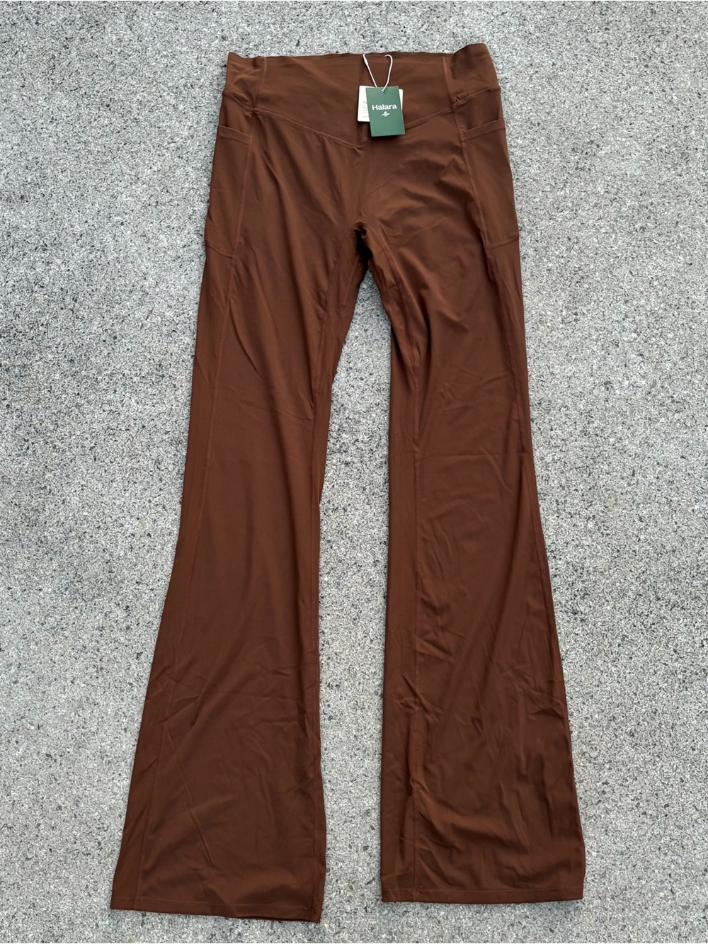 Halara Ultrasculpt Flare Leggings Brown Womens Size XL Ultra Tall NWT